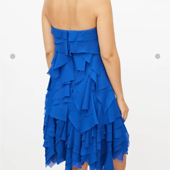 Reem Acra NWT sz 8 ruffle dress - Picture 4 of 6